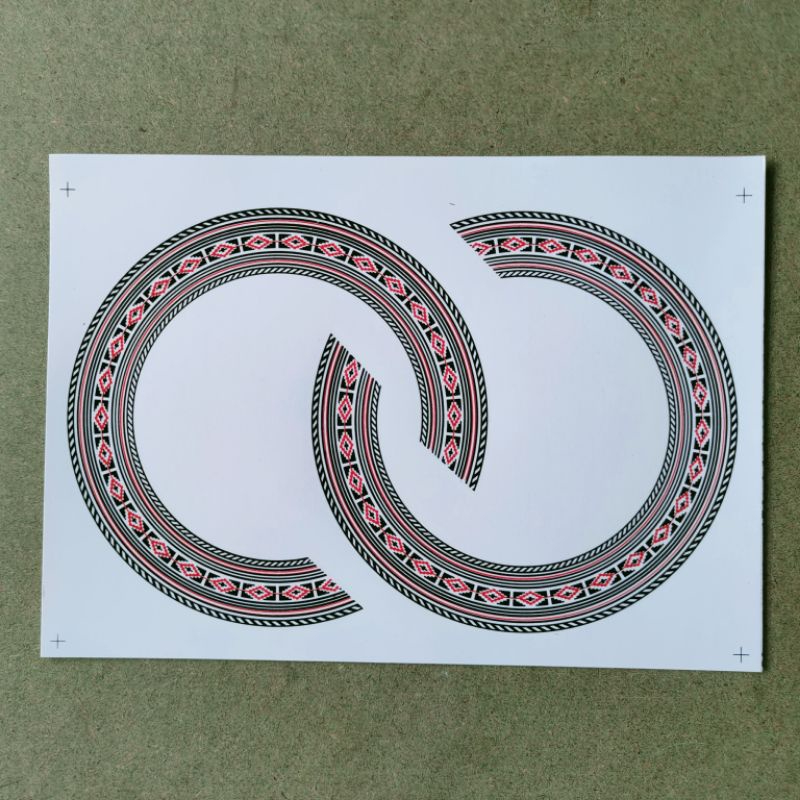 Decal Rosette Frame Lubang Sound Hole Gitar Akustik Roset