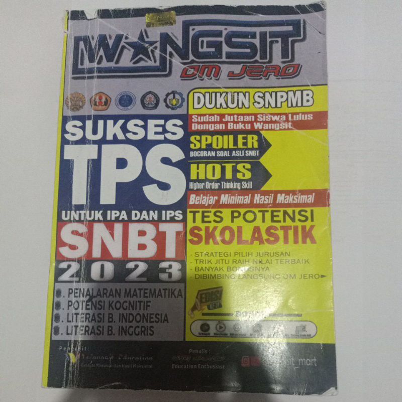 Wangsit Om Jero TPS SNBT 2023 Buku Bekas Pakai