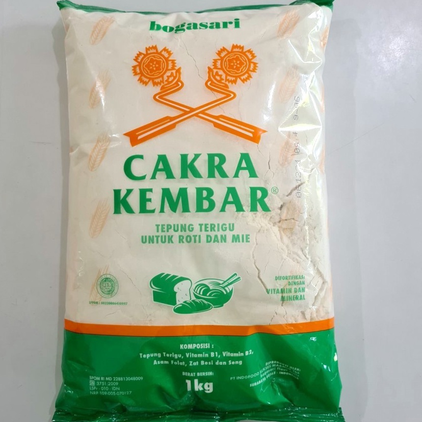 

6wBest Produk Tepung Terigu CAKRA KEMBAR 1Kg Protein Tinggi J86