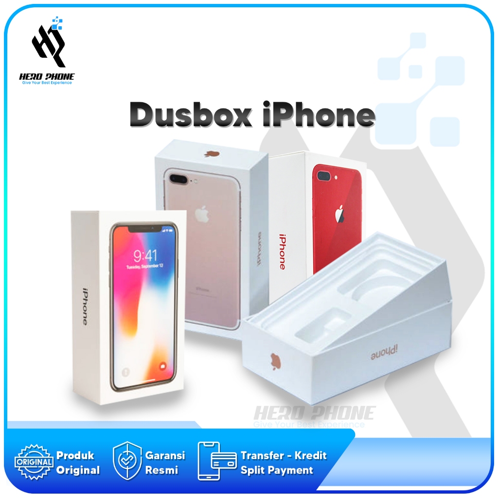 

Dus Box Kotak iPhone 6 6s 7 7+ 8 8 Plus + X XS XS Max Kardus Tanpa Aksesoris Box Only dan Fullset