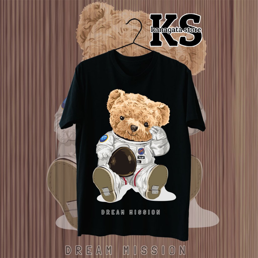 KANAGATA BAJU KAOS DISTRO PREMIUM BEAR OVERSIZE T-SHIRT UNISEX BEAR COLLECTION