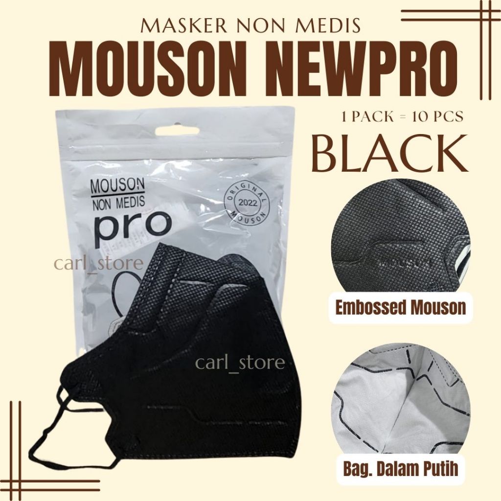 MASKER MOUSON NEW PRO 5D KN95 KAZE NON MEDIS ISI 10 PC