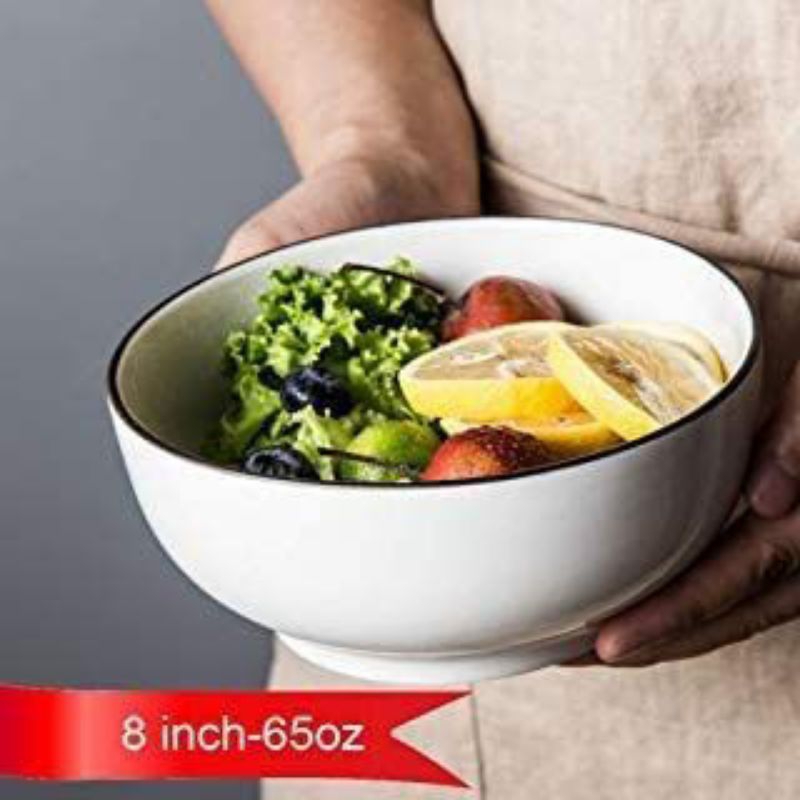 mangkok keramik list navy 7&8inc/mangkok/mangkok keramik/mangkok soup/mangkok saji/ mangkok ramen/ma