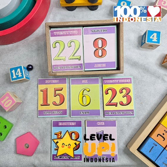 Flash Card Kartu Buah Hewan Angka dalam Bahasa Arab - Mainan Edukasi Anak Montessori