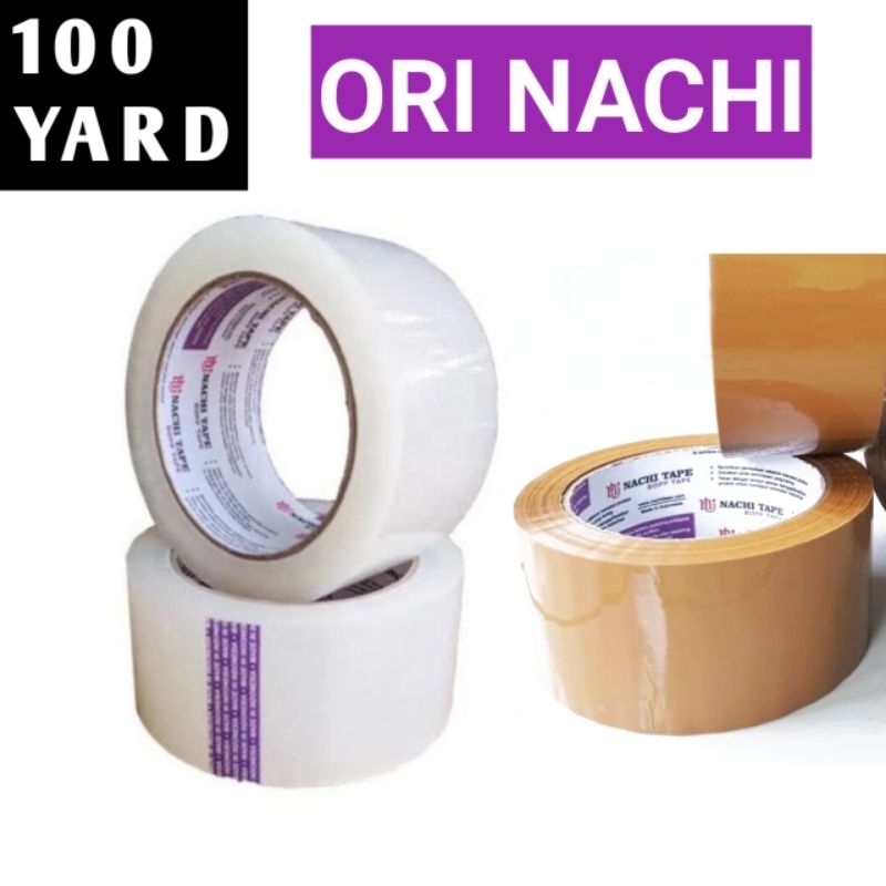 

Lakban ORIGINAL merk Nachi 48mm (2inch) 100 yard kualitas BAGUS ORI