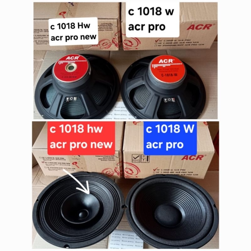 speaker 10in ORI ACR c1018w 1018w C 1018 W ACR PRO spiker 10 in spiker acr 10 inch woofer