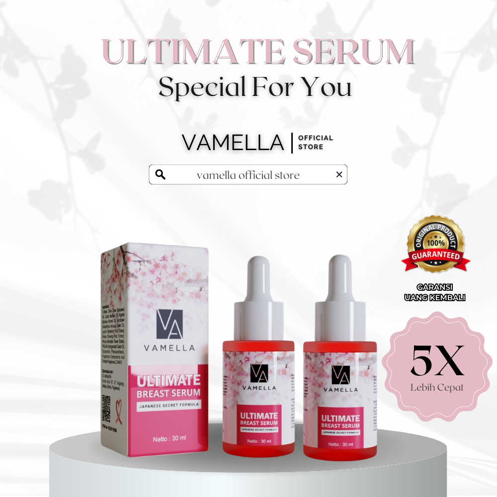 2 PCS VAMELLA SERUM PAYUDARA PEMBESAR DAN PENGENCANG PAYUDARA PERMANEN ORIGINAL TERPERCAYA