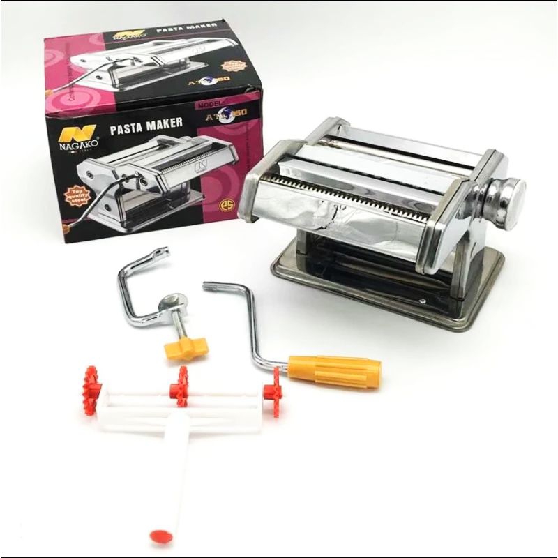 Homelux Ampia Mesin Pembuat Mie - Molen Stainless Pasta Maker Gilingan Adonan