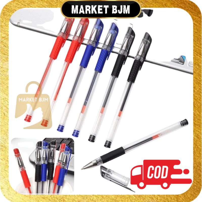 

MBJM - PENA GEL 0,55mm PULPEN TINTA CAIR HITAM MERAH BIRU PULPEN SEKOLAH PEN WARNA