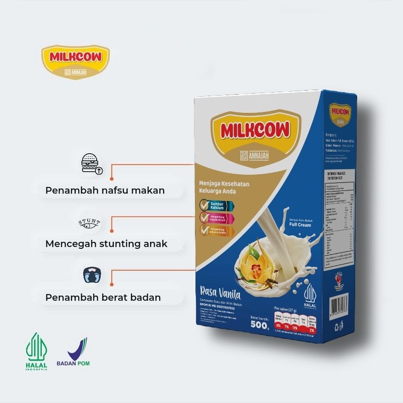 

Milkcow vanila 500gram susu gemuk badan