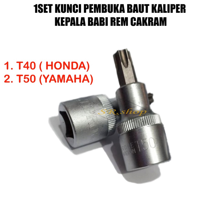 Hadir Promo  Promo  PAKET 1 SET Kunci maut kaliper cakram semua merk motor Kunci baut cakram rem cak