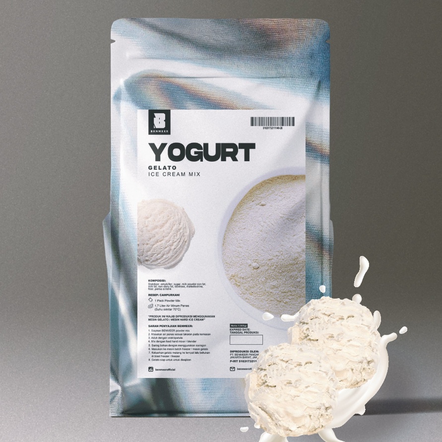 

PCKB4225 FSASH SALE BENMEER Yogurt Bubuk Powder Gelato dan Hard Ice Cream Italian Ice Cream Mix Instant