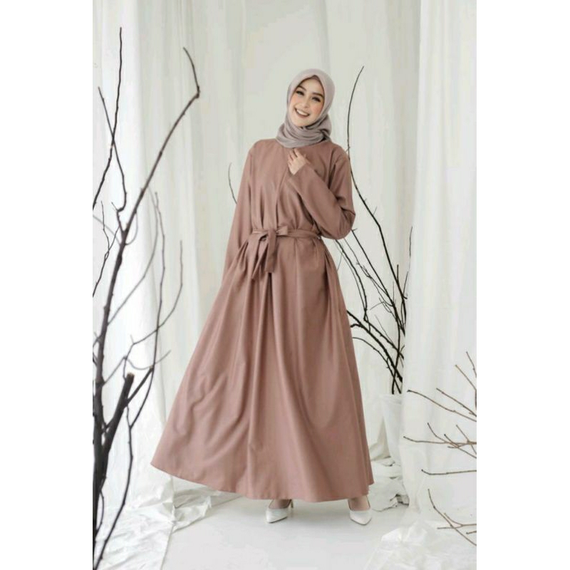 BASIC DRESS CRINKLE/ dress dengan tali