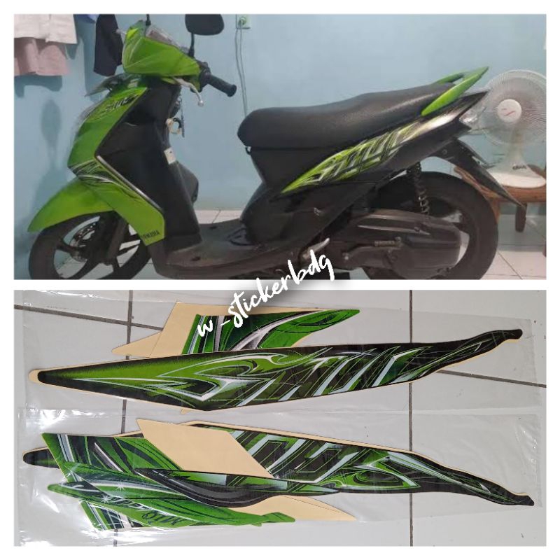 Striping Lis Yamaha Mio Soul 2011 Hijau