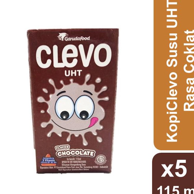 

PXMW4159 Stok terbaru Clevo Susu UHT Rasa Coklat 115 ml x 5 pcs