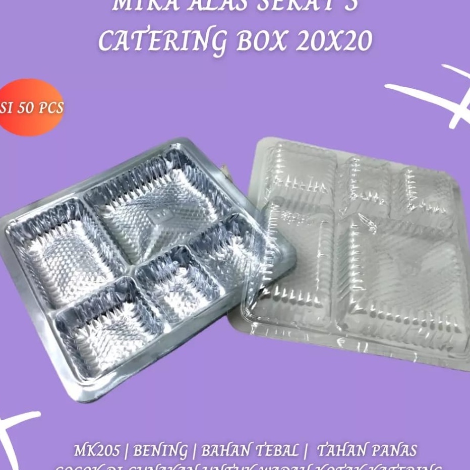 

STOK SIAP COD Mika Plastik Sekat 5 size 2X2 Isi 5 lembar MK25