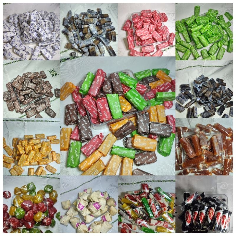 

Dodol Garut Campur mix 1kg varian rasa campur bebas banyak varian rasa banyak rasa original 100% garut zebra,kombinasi,ketanhitamwijen,batik aneka rasa,dodol buah,dodol sirsak dan lain lain cemilan enak