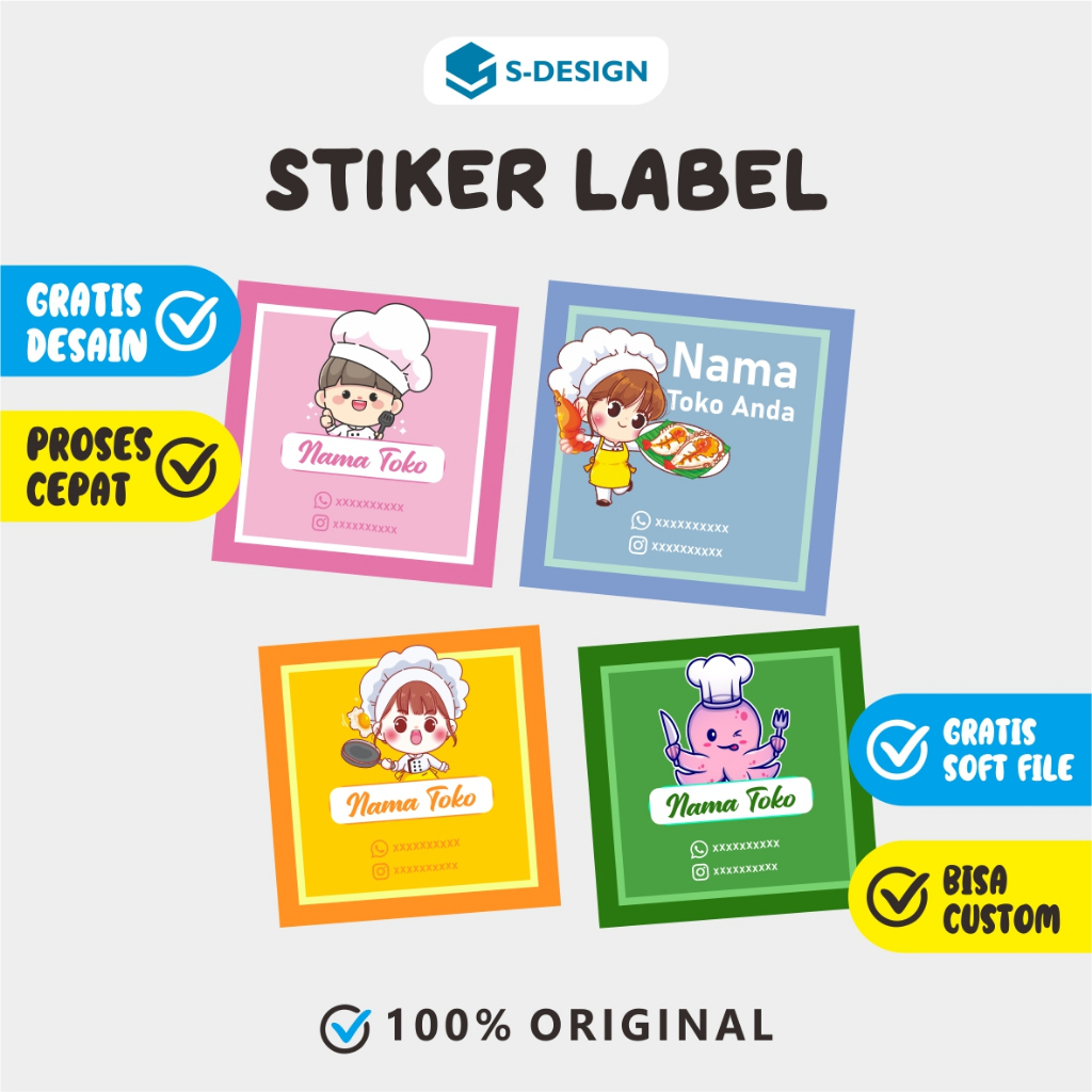 LABEL / STIKER LABEL / STICKER LABEL / STIKER MURAH / STIKER KEMASAN / STIKER CETAK / CETAK STIKER /
