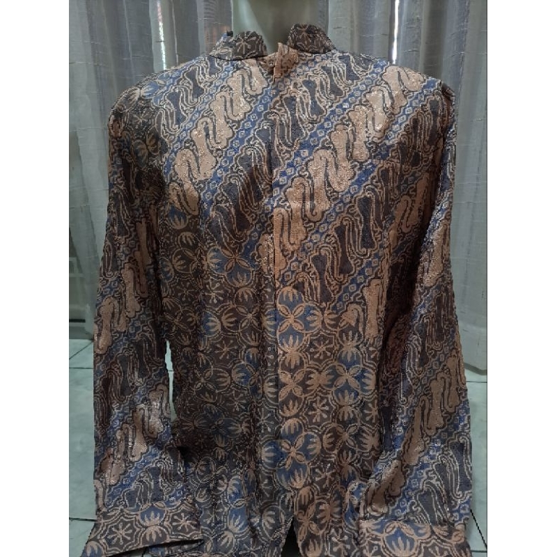 kemeja batik pria lengan panjang model koko