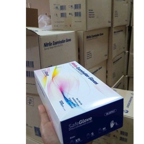 Safeglove nitrile sarung tangan nitrile safeglove blueple