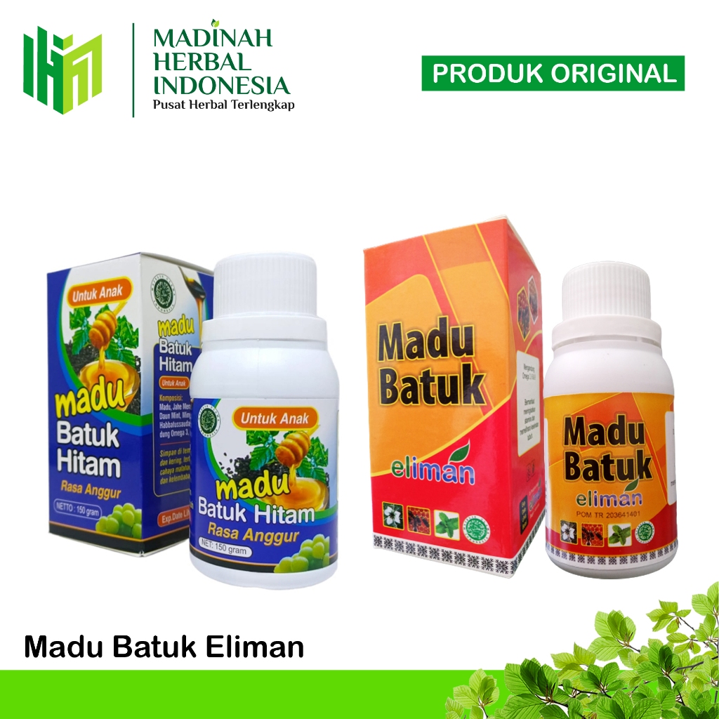 Madu Batuk Anak Eliman Rasa Anggur - Madu Batuk Hitam