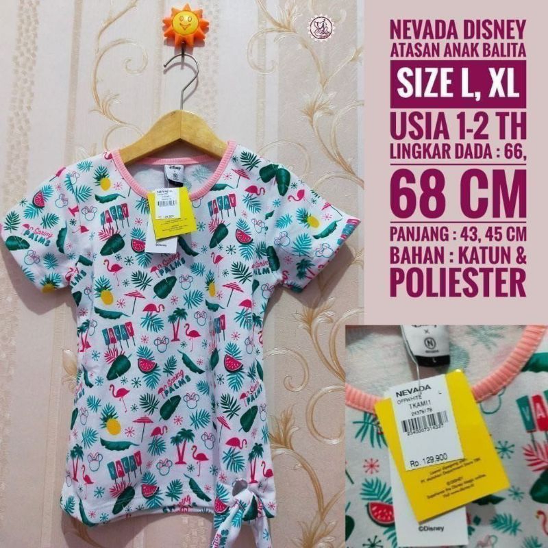 NEVADA DISNEY Atasan Anak Balita Perempuan NEVADA DISNEY Atasan Anak NEVADA DISNEY Atasan