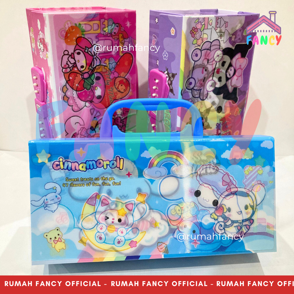 

[FREE DUS + BUBLE] Tempat Pensil 3 Susun 3 Dimensi Kode Kunci Motif Karakter Hologram / Kotak Pensil Cermin Susun Tingkat + Gagang Jinjing Gambar 3Dimensi bisa berubah