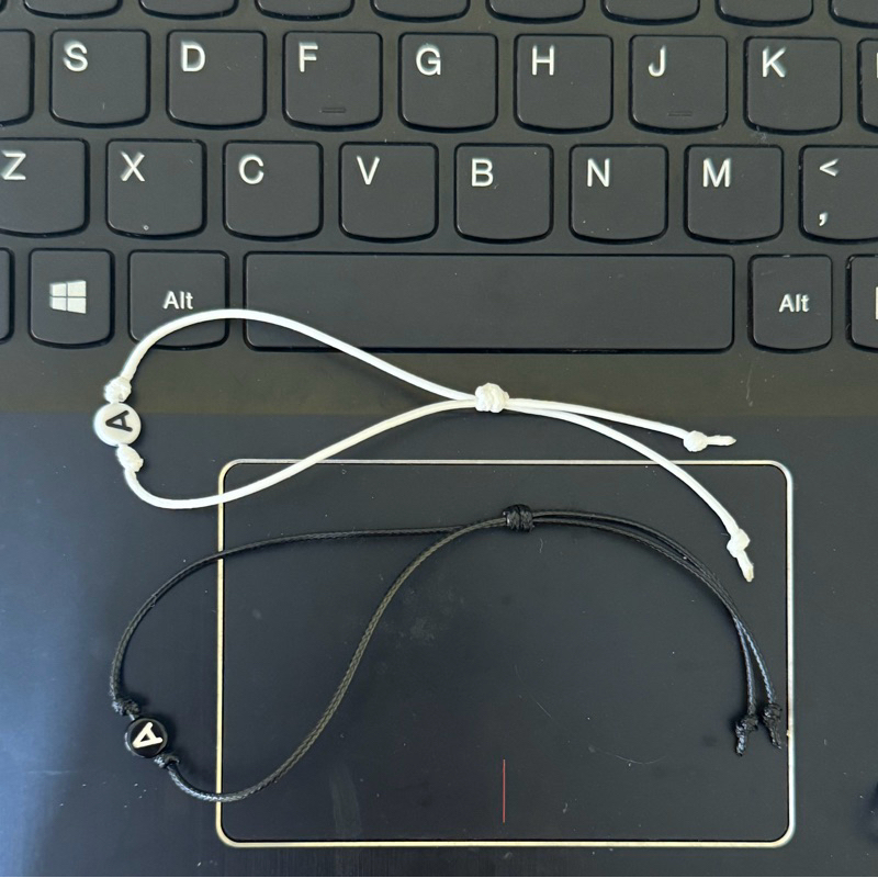 Gelang tali serut inisial couple