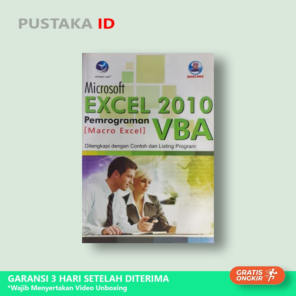 Buku Microsoft Excel 2010 Pemrograman VBA - Original