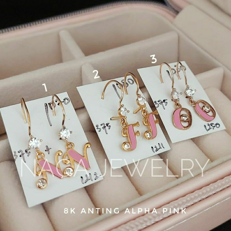 ANTING ALPHABETA HURUF CAT EMAS KADAR 375