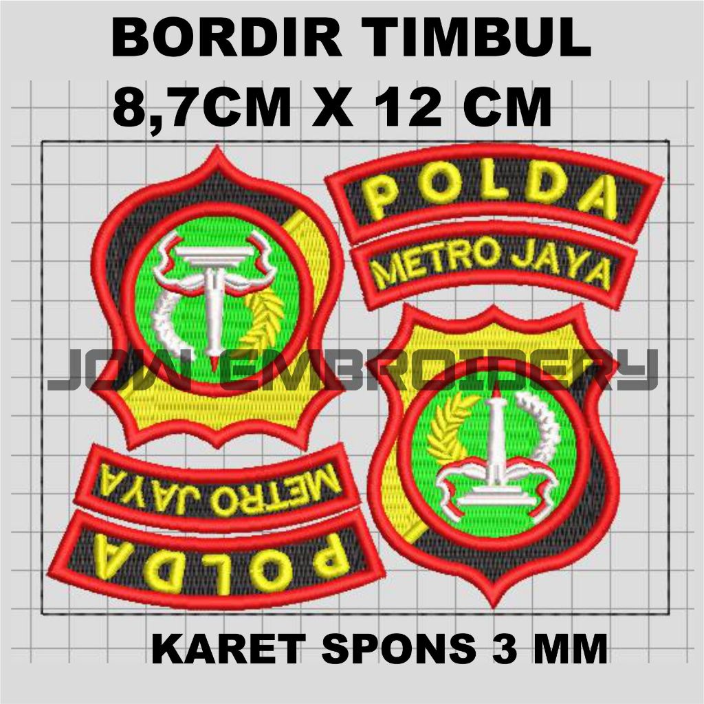 LOGO TIMBUL POLDA METRO JAYA BORDIR
