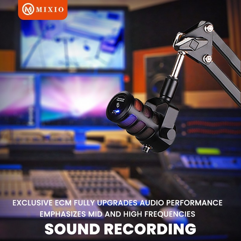 MIXIO TL-H1 Condenser Microphone USB Type-C with RGB Streaming &Gaming