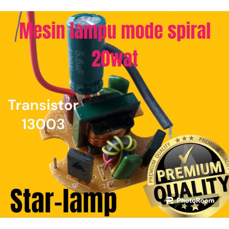 MESIN LAMPU MODE SPIRAL 20W