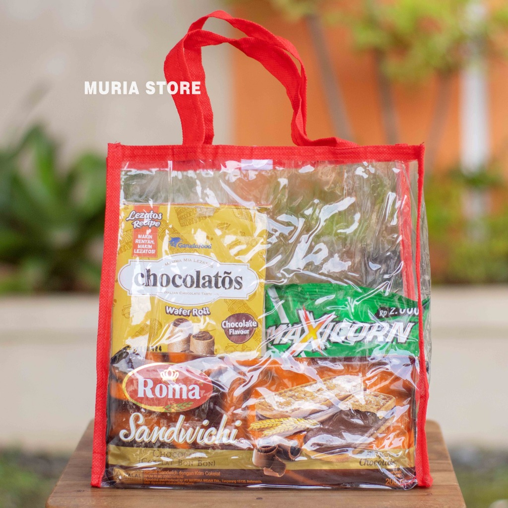 

TAS MIKA HAMPERS BENING TRANSPARANT LIST WARNA - WARNI TERLARIS