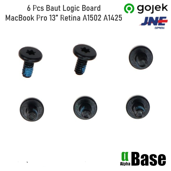 6 Pcs Baut Logic Board MacBook Pro 13” Retina A1502 A1425