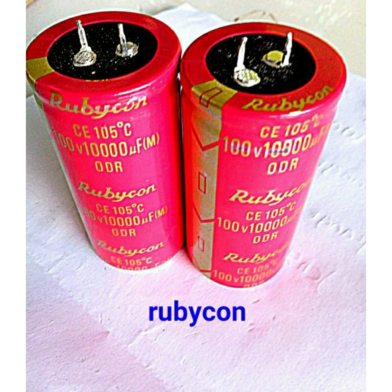 Elco 10000/100V Rubycon Merah