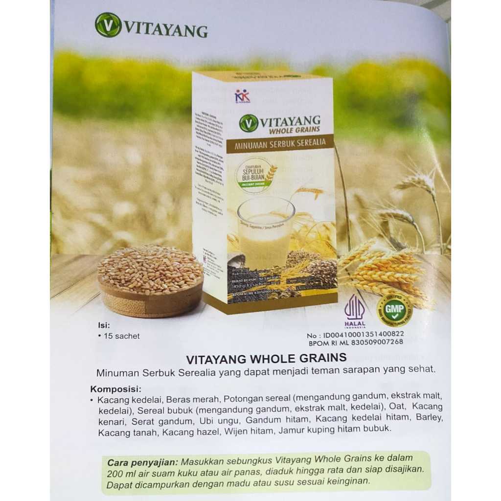 

VITAYANG WHOLE GRAINS 15 SACHET KK INDONESIA