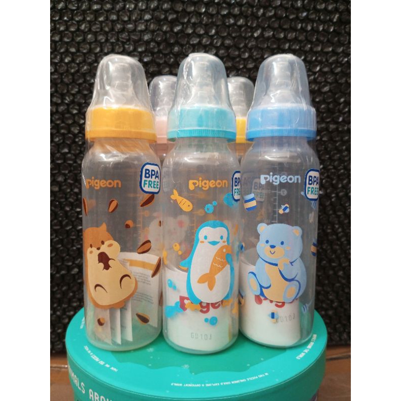 PIGEON Botol susu dot bulat ulir peristaltik slim / pigeon mm std Original