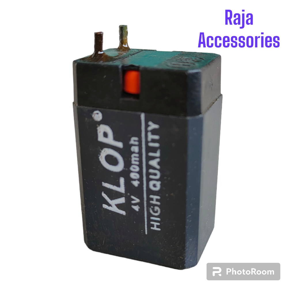 BATERAI KOTAK CAS 4V 400MAH / BATERAI SENTER, DLL