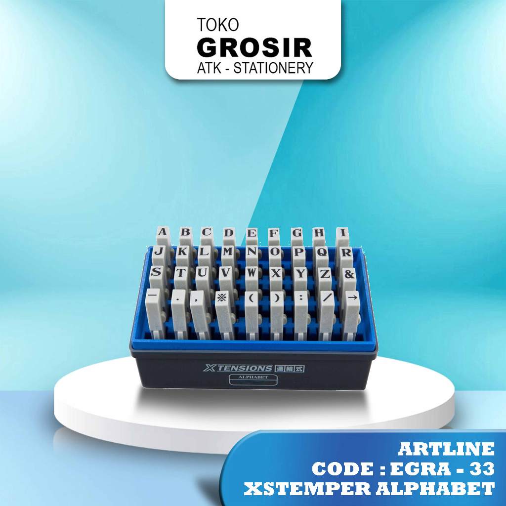 

ARTLINE Xstamper Xtensions Alphabet Stamp / Alfabet Stempel EGRA-33