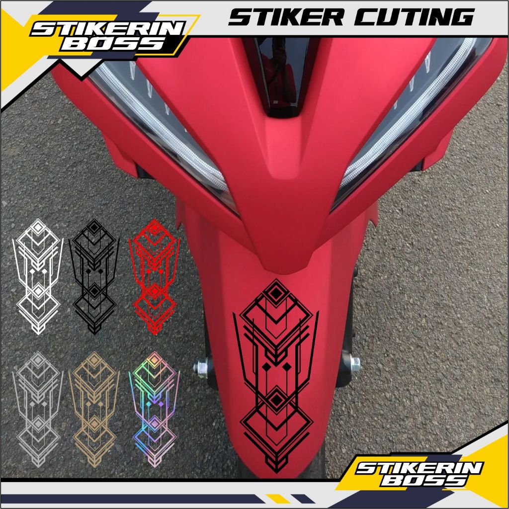 Stiker Cuting  Hologram dll Stiker Spakbor Motor  Untuk Semua Jenis Motor  Termurah