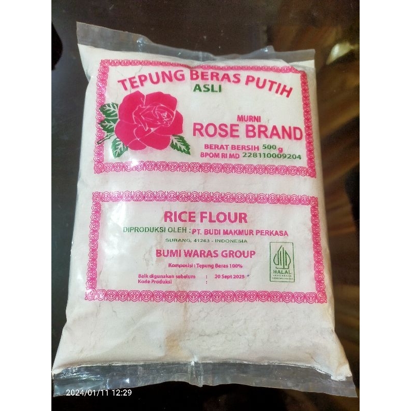 

ROSE BRAND TEPUNG BERAS PUTIH 500 gr