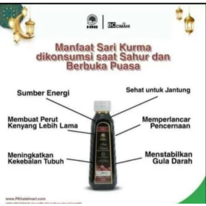 

Sari Kurma asli tanpa campuran