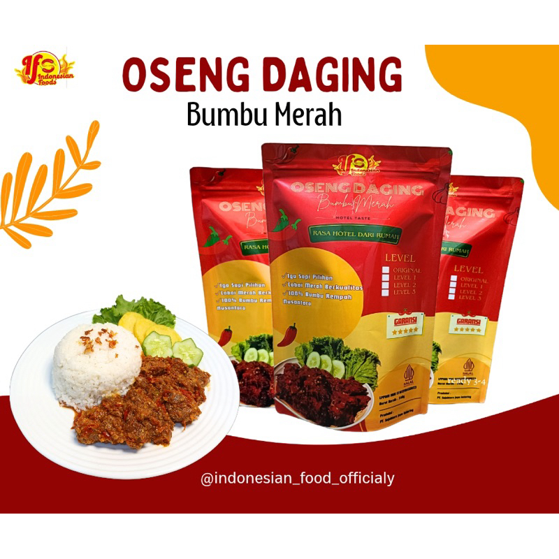 

3pcs oseng daging bumbu merah kemasan 100g