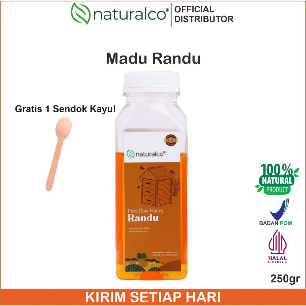 

Madu 100% Asli Honey Natural Randu, Naturalco Sehat Alami Original Murni tanpa Campuran Grade A