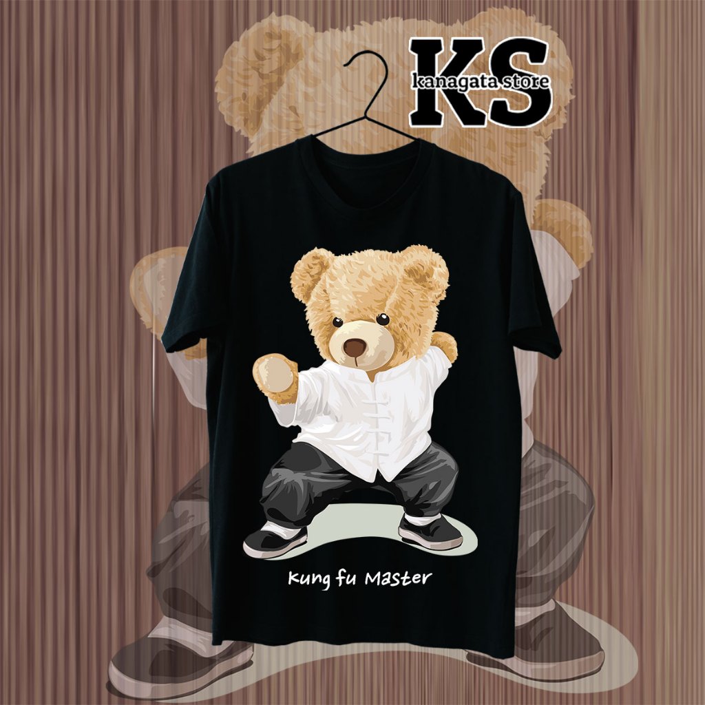 KANAGATA BAJU KAOS DISTRO PREMIUM BEAR OVERSIZE T-SHIRT UNISEX BEAR COLLECTION