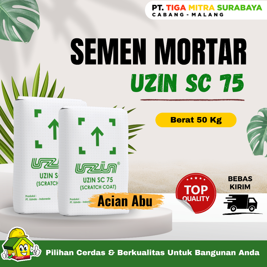 Semen Mortar Acian Dinding Uzin SC 75