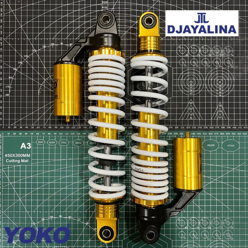 Shockbreaker Supra Jupiter YOKO WARRIOR (JLT 178) Shock Motor Bebek 270mm 340mm Tabung Fungsi