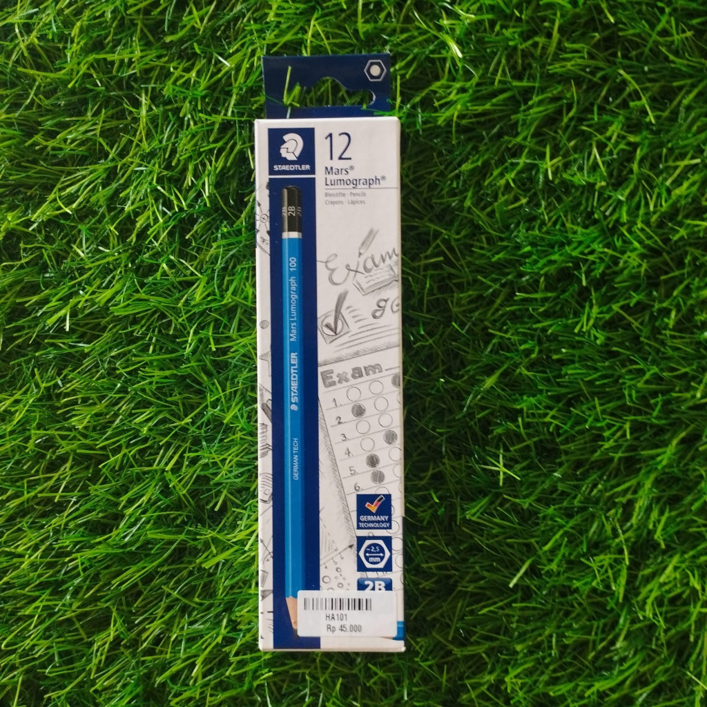 

Pensil 2B Pencils STAEDTLER Mars Lumograph 2.5mm 1 Lusin isi 12pcs (HA101)