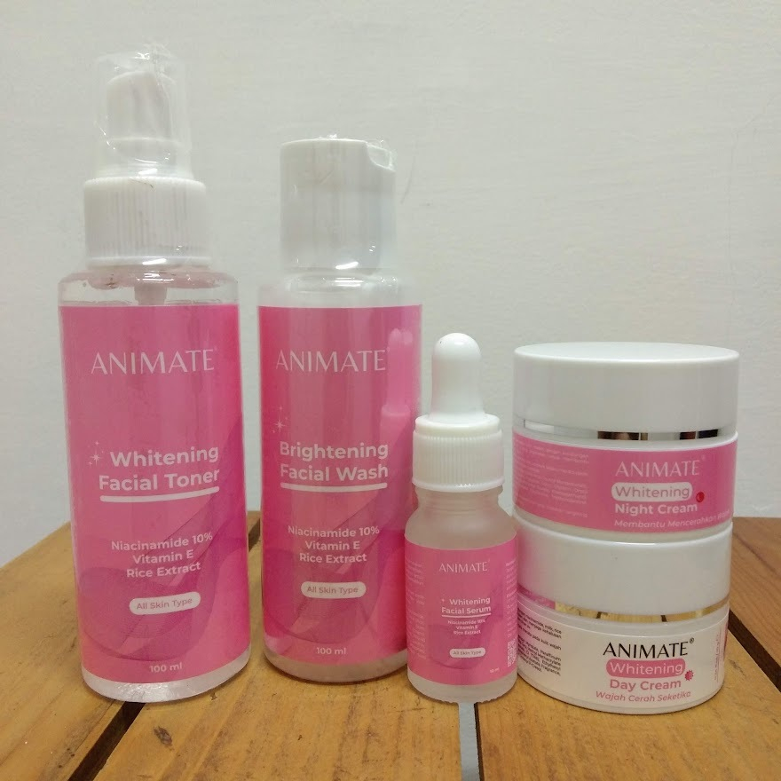 MURAH BELI PAKET ANIMATE 5IN1 GRATIS LOGAM MULIA ASLI Edisi Terbatas/Animate Instant Whitening Serie